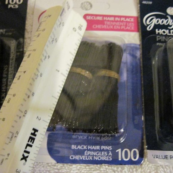 100 Metal Styling Hold It Secure Hair Pins Goody Coated Pin Blend Bronze Black - Picture 4 of 16